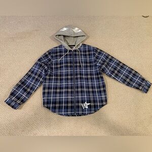 Sp5der Hooded Flannel Zip Up